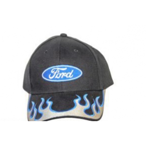 Ford Ball Cap (Silver Blue Flames)