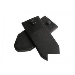 SEAT BELT TOP COVERS BLACK WITH HOOK PAIR